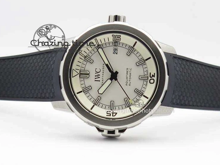 MIROTIME 1226 TechFriendly Aquatimer Automatic SS IW329003 V6F 1:1 Best Edition On Black Rubber Strap MIYOTA 7271